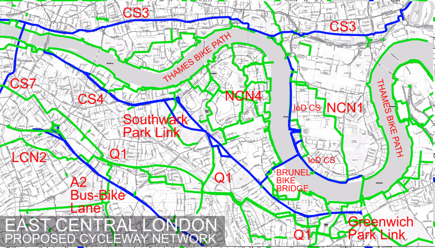 East Central London needs a cycle route network