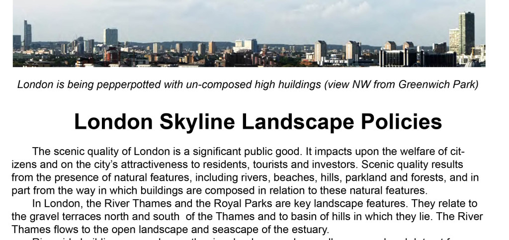London needs an integrated landscape architecture policy for high buildings, skylines and roof landscapes