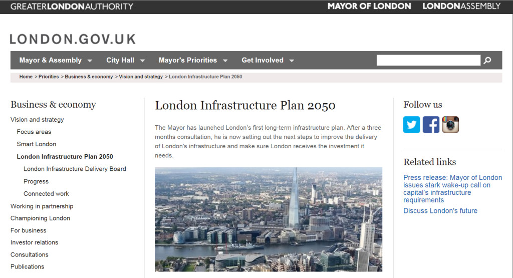 The London Green Infrastructure plan was revised after consultation