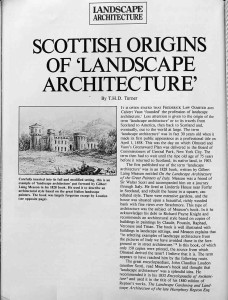 The Scottish Origins of Landscape Architecture