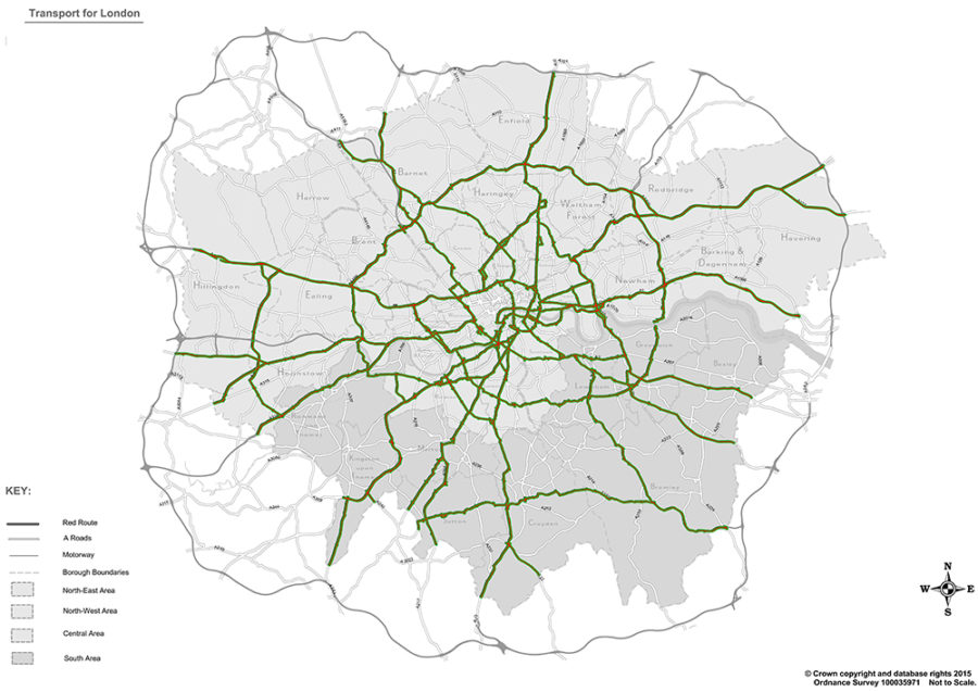Red Route Pan London LoHAC Map – Landscape Architects LAA