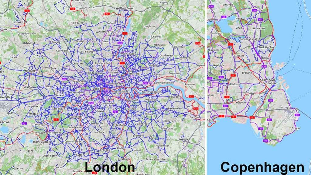 cycling london copenhagen